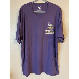 Men's 3XL NWOT Minnesota Vikings '47 Open Field Franklin Short Sleeve Shirt